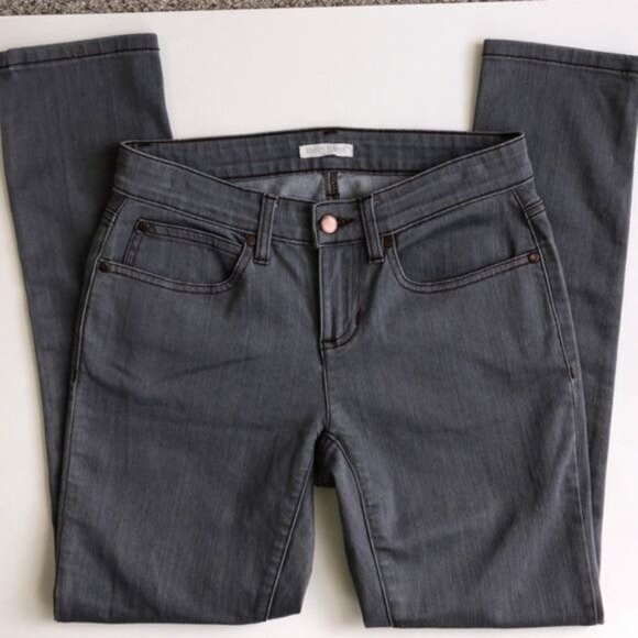 Eileen Fisher Organic Cotton Skinny Jeans in Gray - 4P - Picture 2 of 5